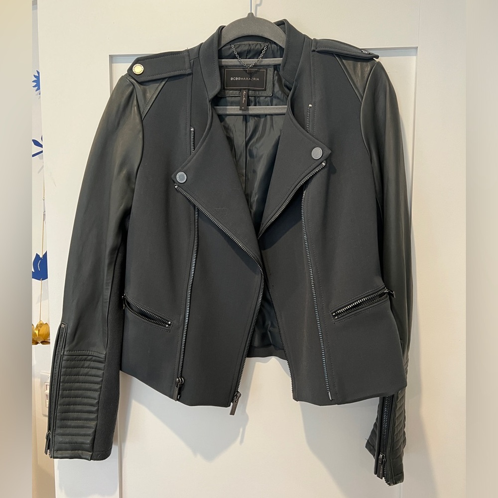 bcbgmaxazria moto jacket